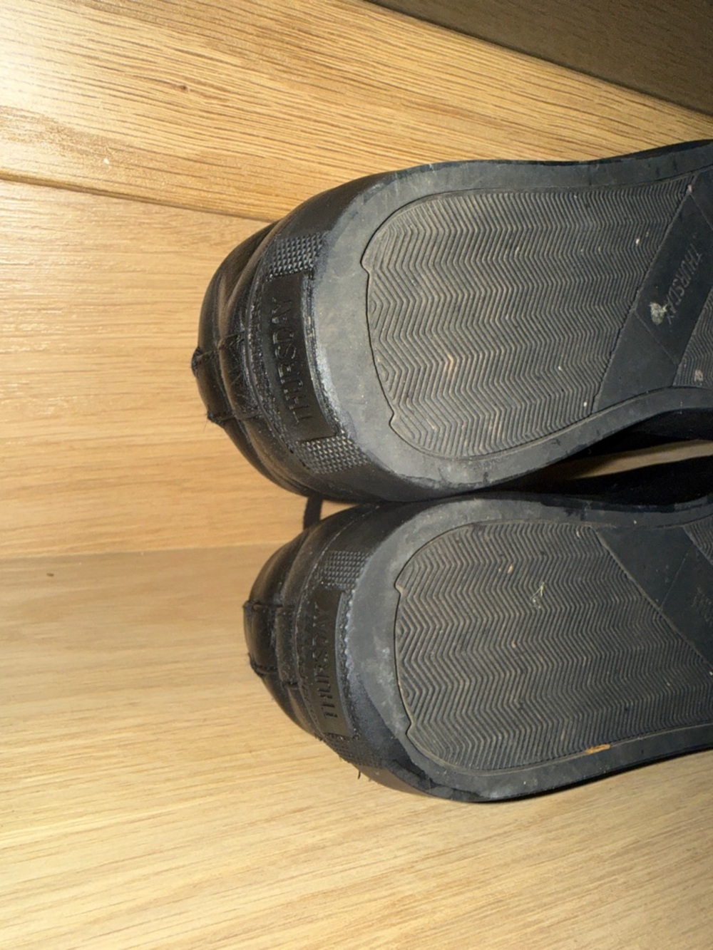 Thursday Boot Company Men's Black Vachetta Leather Low-Top Sneakers Sz 9.5 - Picture 15 of 16